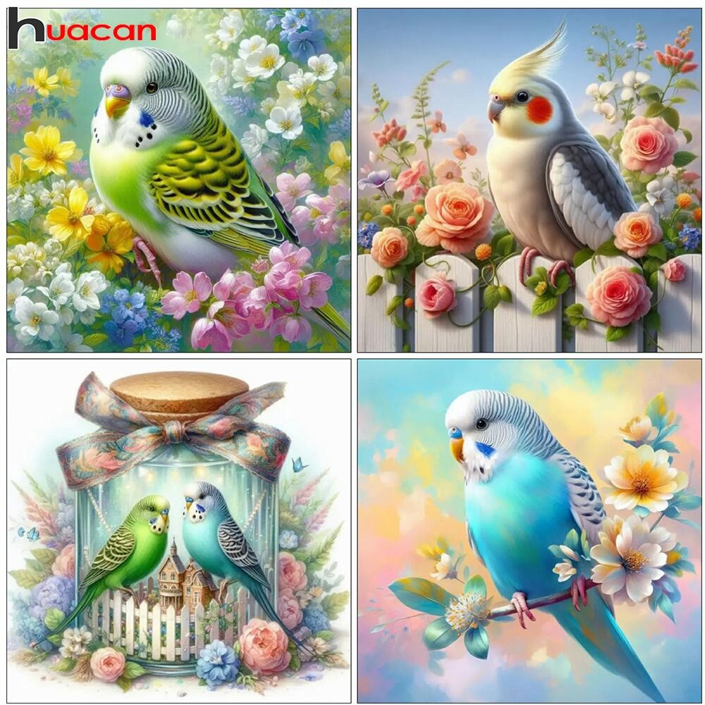 Plant Parenthood - Huacan Parrot Diamond Art Painting Kits