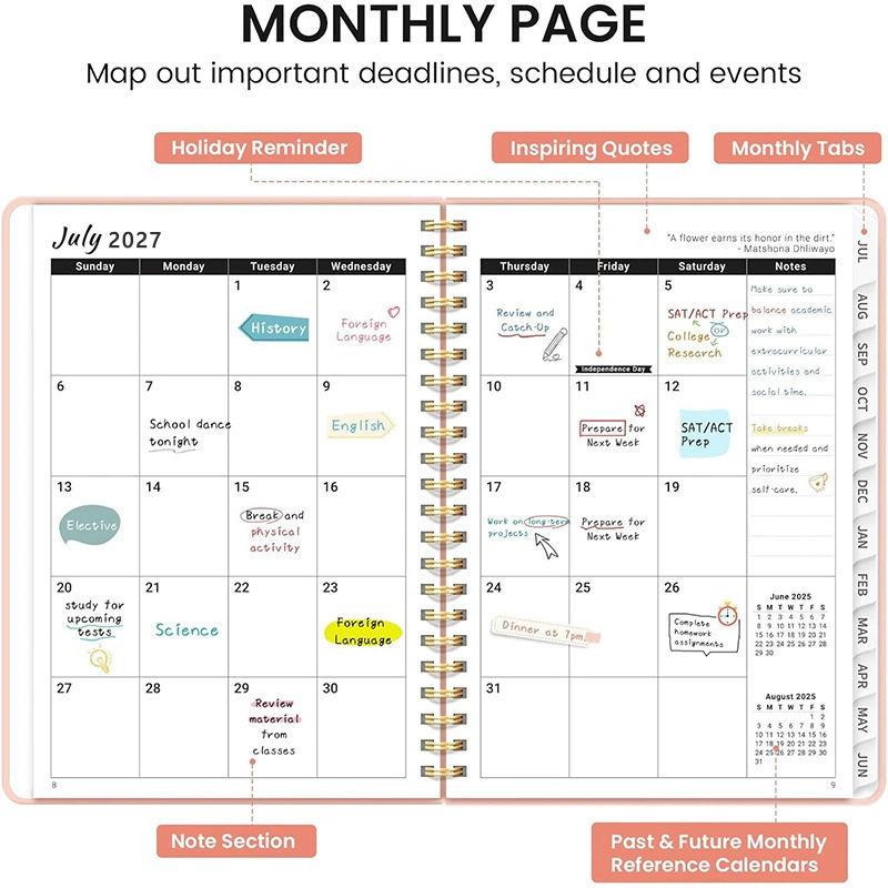 1pc 2027 Academic Planner A5 W - Planned Parenthood recension och pris