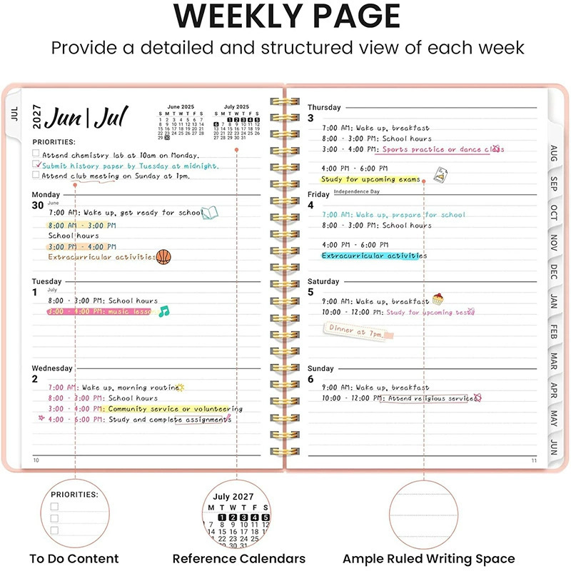 1pc 2027 Academic Planner A5 W - Planned Parenthood recension och pris